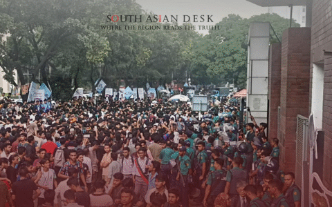 Shahbagh Protest can be seen in the picture