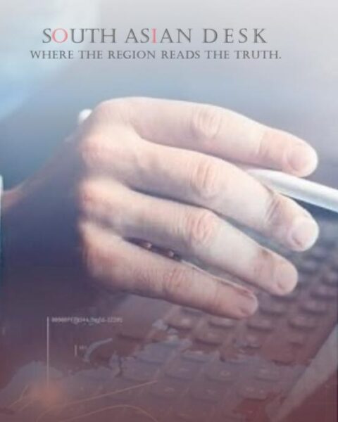 A person using a tablet with a digital interface displaying a world map, graphs, and data visualizations, set against a futuristic background.