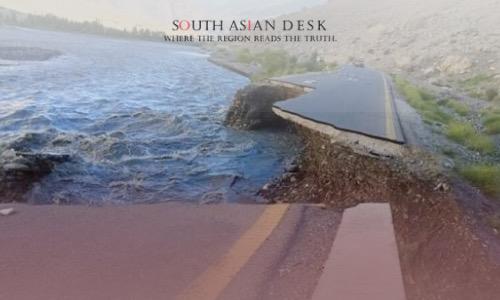 a picture of Sutlej River during punjab floods