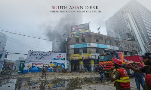 After the blast in Karachi visuals