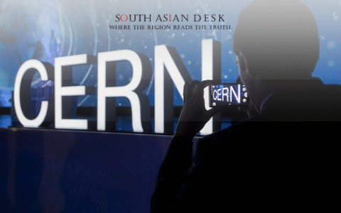 CERN delegation meeting Pakistani scientists at a research facility in August 2025.