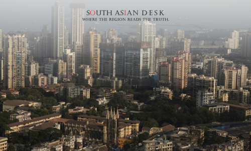 An aerial view of Mumbai during the US tariff talks with India