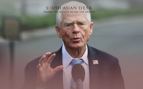 A US minister wearing a suit is speaking into the mic about the India-Russia crude oil agreement.