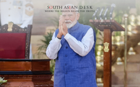 Opposition MPs protest in India’s Lok Sabha against a recent Indian bill targeting jailed leaders.