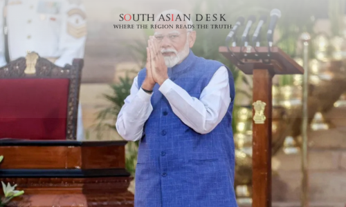 Opposition MPs protest in India’s Lok Sabha against a recent Indian bill targeting jailed leaders.