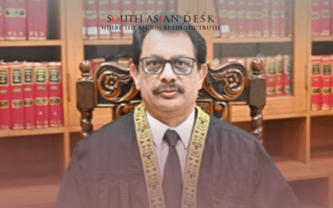 Justice Salahuddin Panhwar sitting on a chair slamming Judicial Integrity