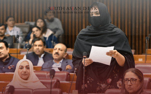 Pakistan's Female MNA in mask Speaking for cybercrime penalties