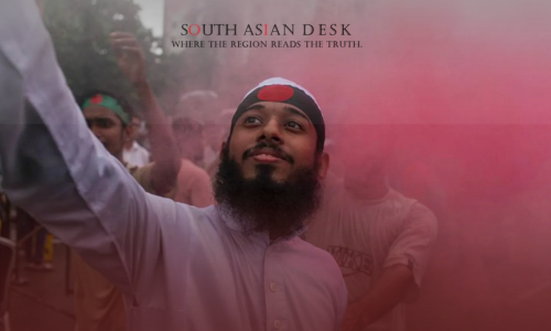 A man in Post-Hasina Bangladesh, celebrating