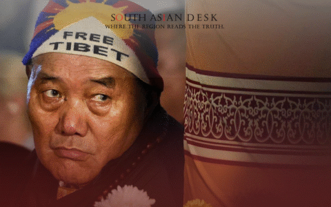 Tibetan refugees shown in the picture