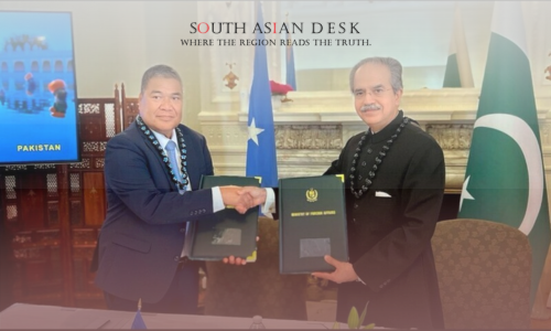 A ceremony regarding Pakistan diplomatic ties