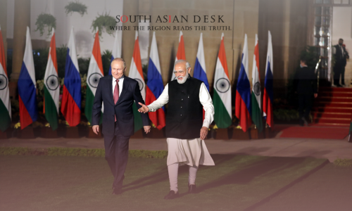 PM Modi and Putin Walking Together after Russian Oil Trade agreement