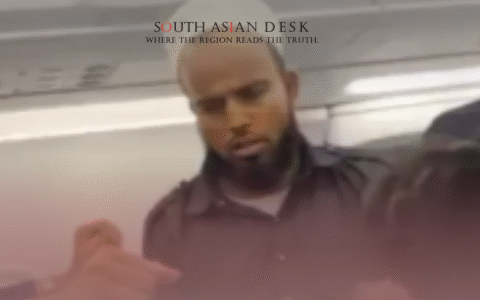 Assault on Muslim Man can be seen in the picture