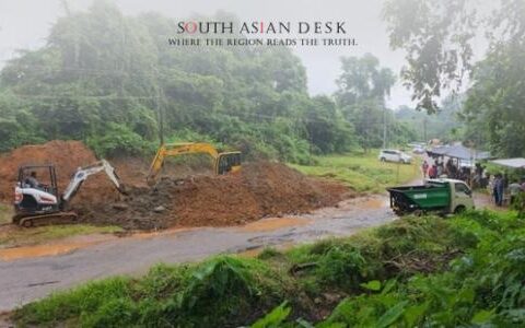 Indian Police conducted an operation in the area shown in the picture