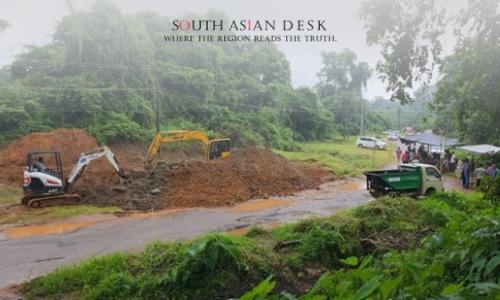 Indian Police conducted an operation in the area shown in the picture