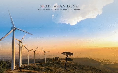 Wind turbines in Gujarat, India, contribute to the nation’s growing wind capacity in August 2025.