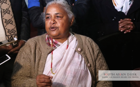 Sushila Karki in the picture most likely to be Nepal Interim Prime Minister
