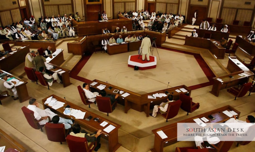 Balochistan's Assembly during the debate of ATA Amendment 2025