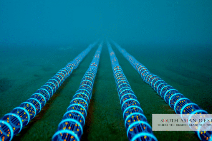 Internet cables shown in the picture depicting Fiber Optic Ban in Afghanistan