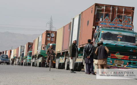 Trucks crossing borders are a part of Afghanistan and Pakistan Trade