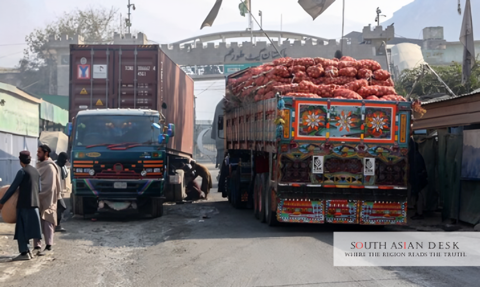 Afghanistan Trade Volume 2025 Sees 30% Surge 1 Trucks parked in a dry port depicting Afghanistan Trade Volume increased