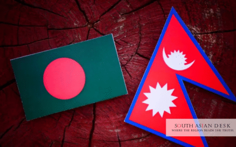 Bangladesh-Nepal flags