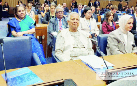 Bangladesh Secures Investments from different countries during UNGA s seen Yunus is sitting with leaders in the picture