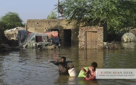 Residents affected in the Dadu Flood 2025