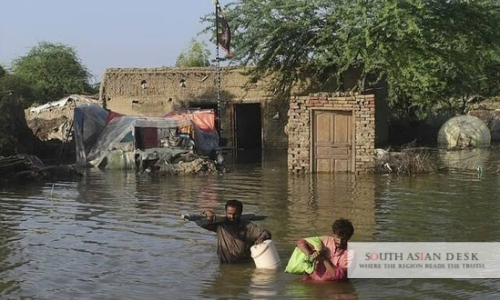 Residents affected in the Dadu Flood 2025