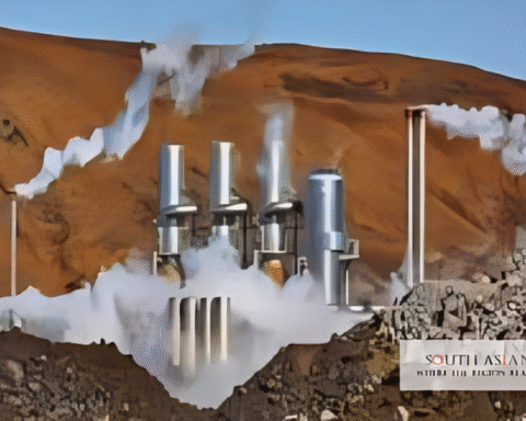 Geothermal Energy plant can be seen in the picture in India