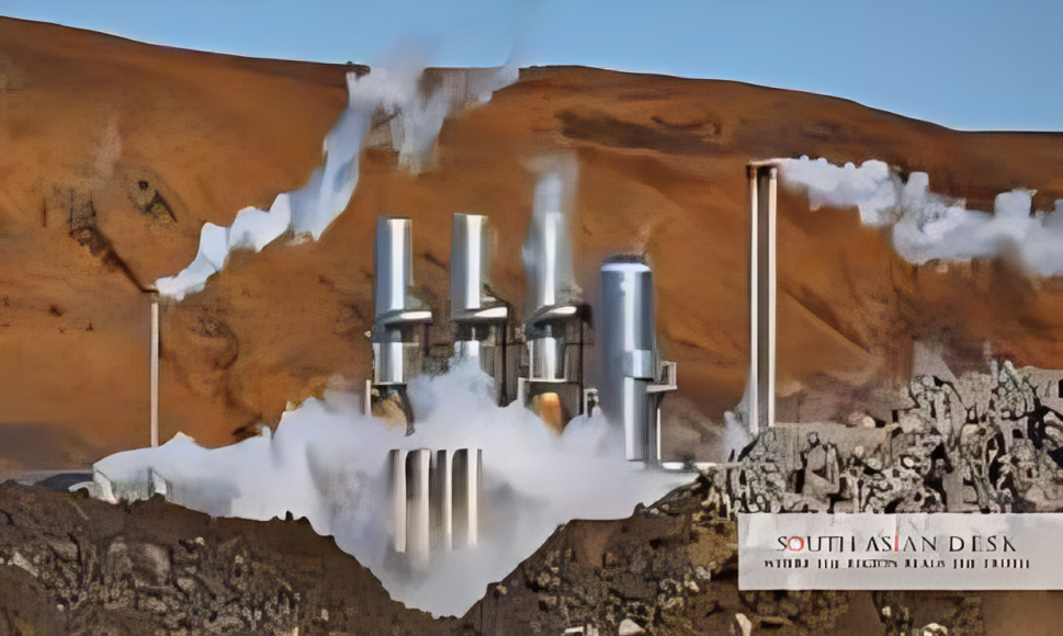 Geothermal Energy plant can be seen in the picture in India