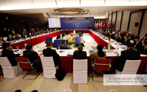 RCEP Trade Bloc meeting seen in the picture