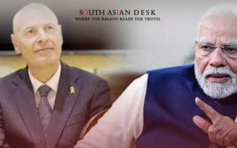 The Prime Ministers of India and Israel can be seen in the picture