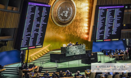 A picture take after India's UNGA vote 2025