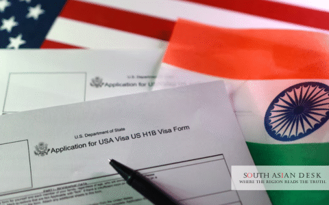 India Students US Visa seen in the picture