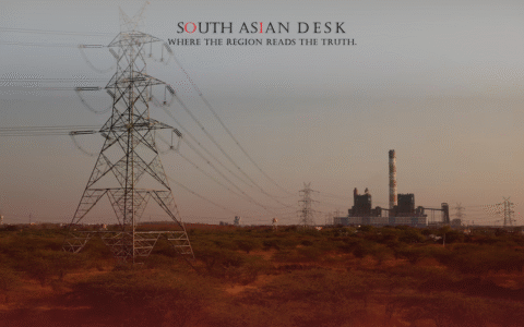 An Electric grid in the picture highlighting India’s power output growth