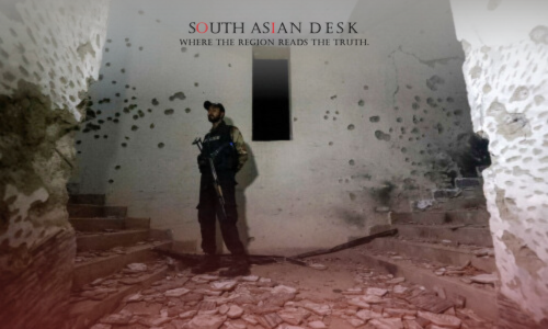 A security person after conducting Lakki Marwat Operation