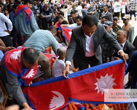 Martyrs Honoured in Nepal Protests as seen in the picture
