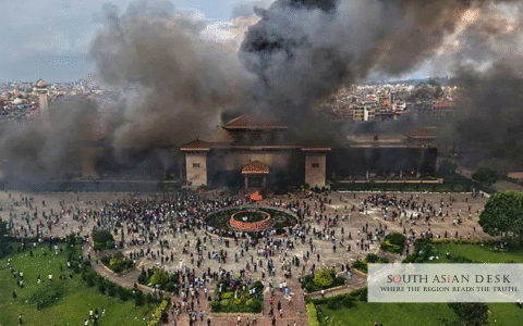 Nepal Protests 2025 can be seen in the picture