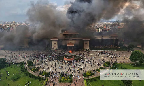 Nepal Protests 2025 can be seen in the picture