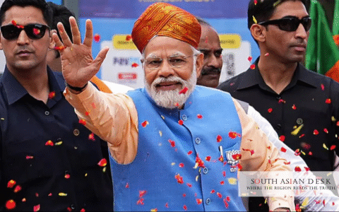 A celebration during PM Modi Assam Visit can be seen