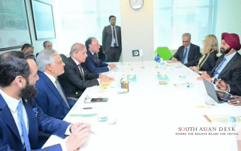 PM Shehbaz IMF Meeting seen in the picture