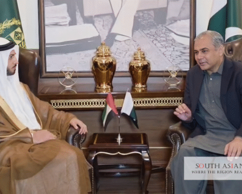 Officials sitting in a meeting to curb drug smuggling