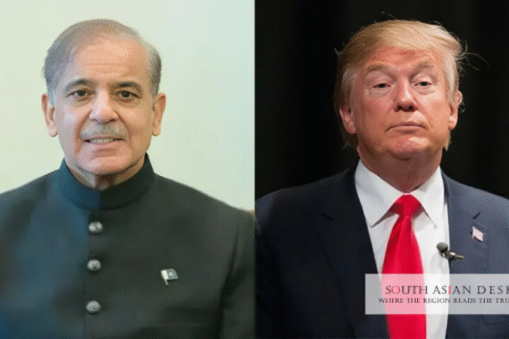 Pakistan US Diplomatic Visit depicted by Shehbaz and Trump's Pictures
