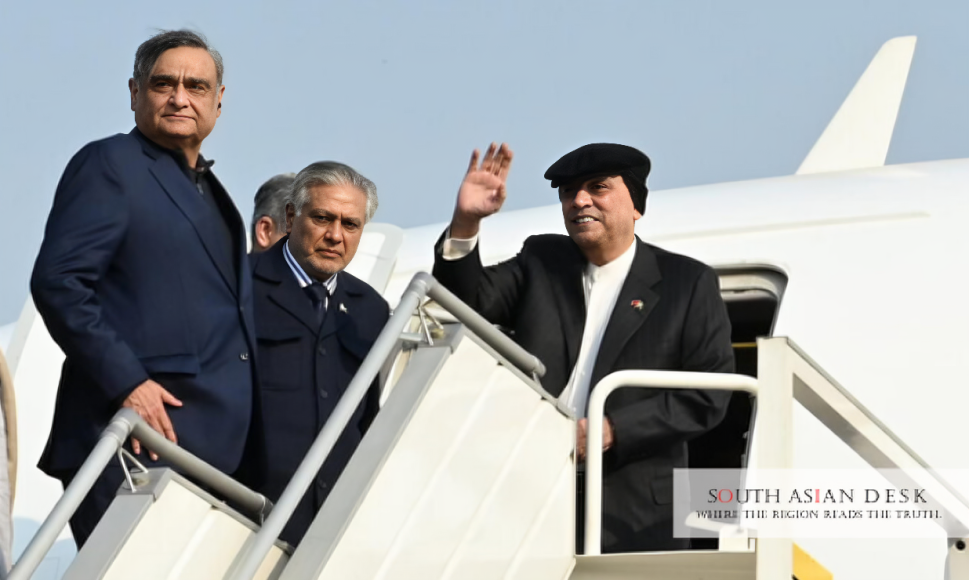 President Zardari China Visit began as Zardari Landing in China