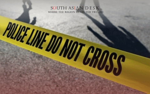 Police Investigation Warning Label depicting Abbottabad Accident