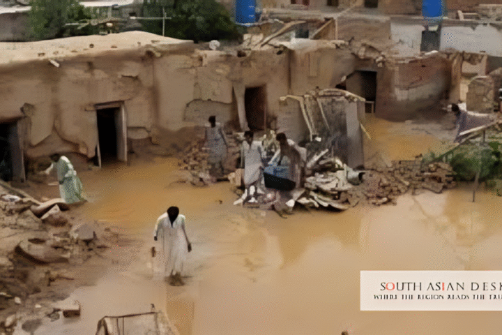 Pakistan floods damage can be seen in the picture