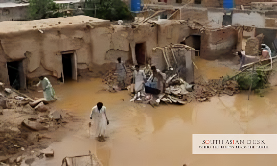 Pakistan floods damage can be seen in the picture
