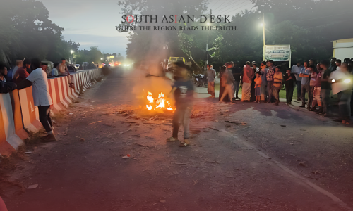 Rajbari Shrine Attack seen in the picture