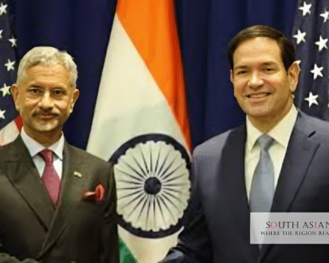 Runio and Jaishaknkar during Us-India talks 2025