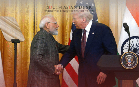 Modi and Trump shaking hands, and Modi remembering old Times amid Tariffs dispute